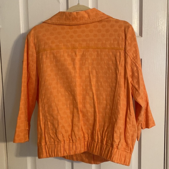 Cute Orange casual Jacket, 3/4 length sleeve - Picture 2 of 2